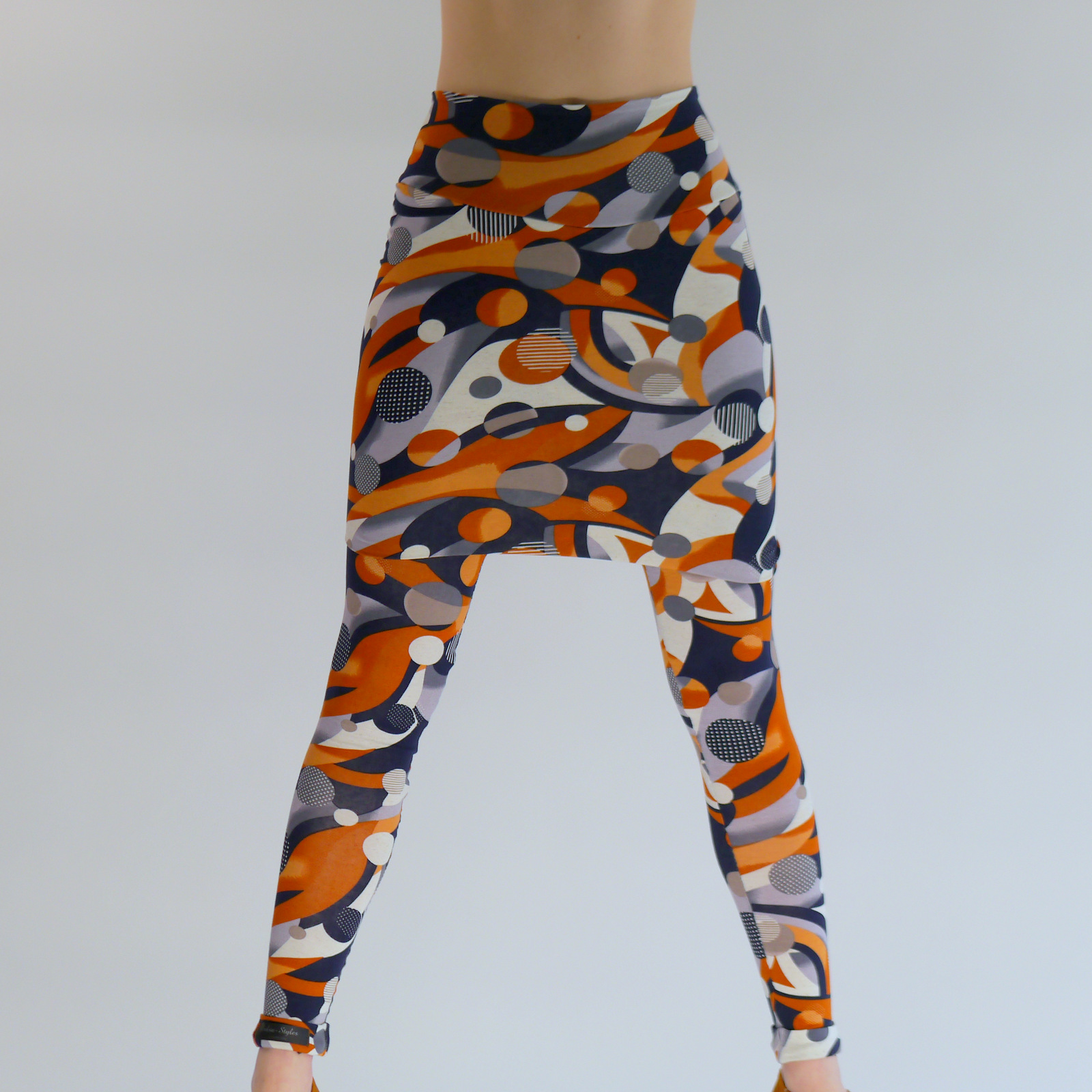 Leichte Sommer Leggings mit Rock aus weiche Viskose