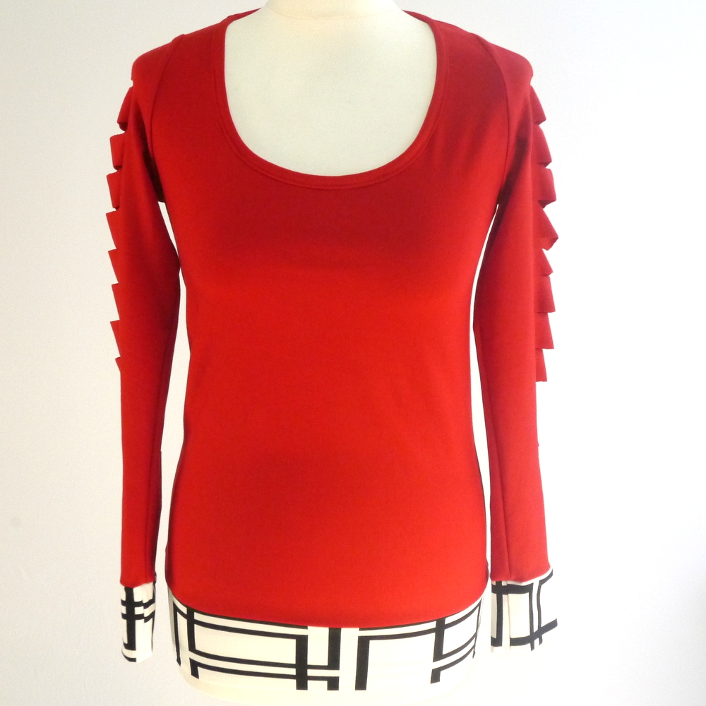 Oberteil rot cut