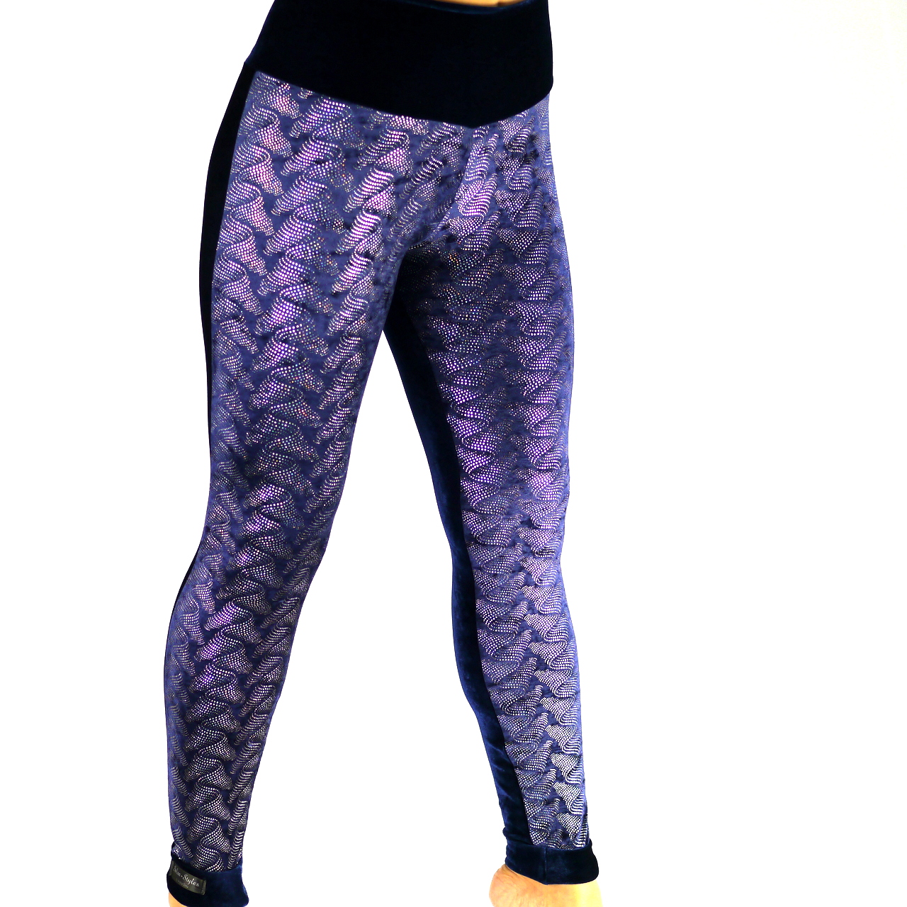 Samt Leggings mit Glitzer