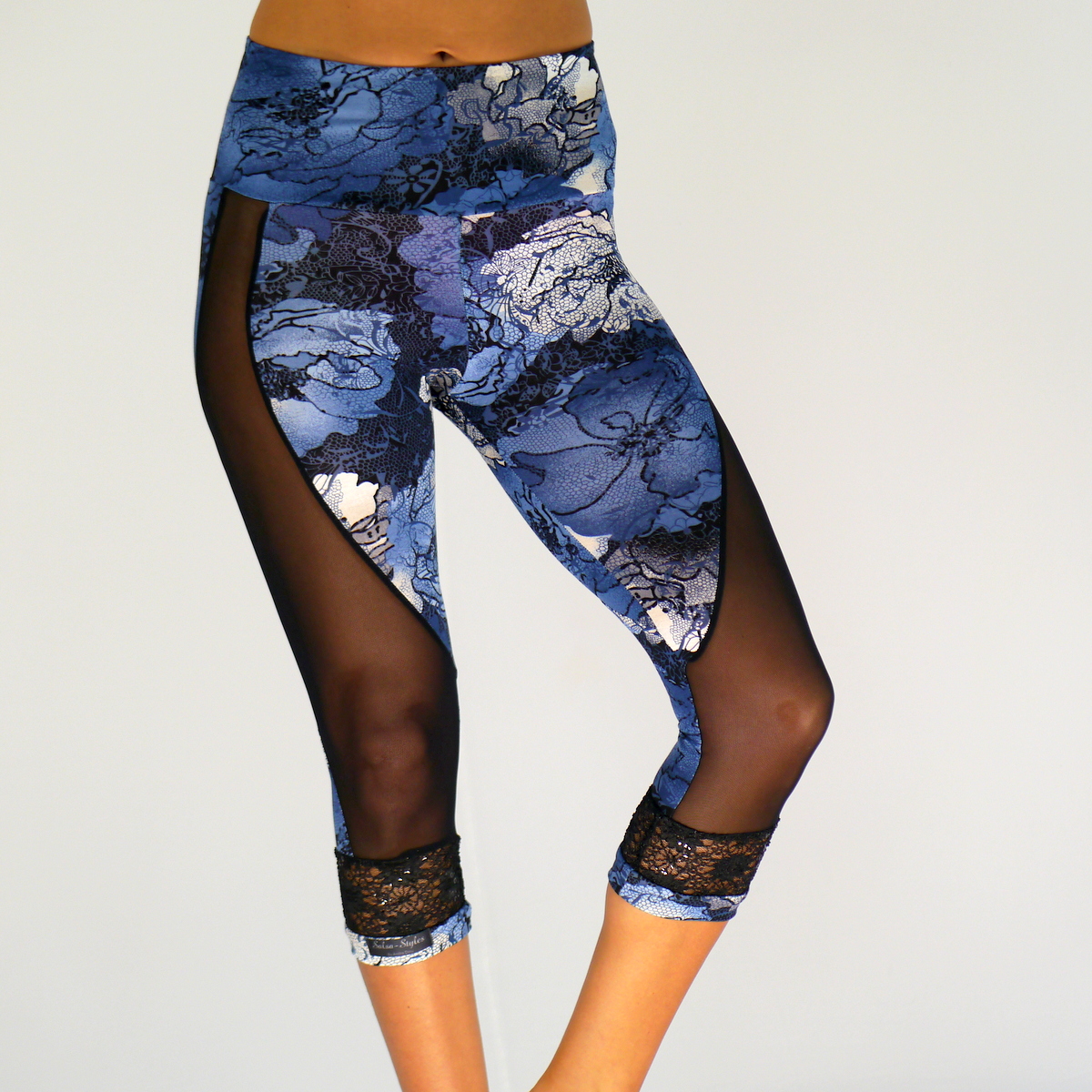Capri Leggings mit Netz 2