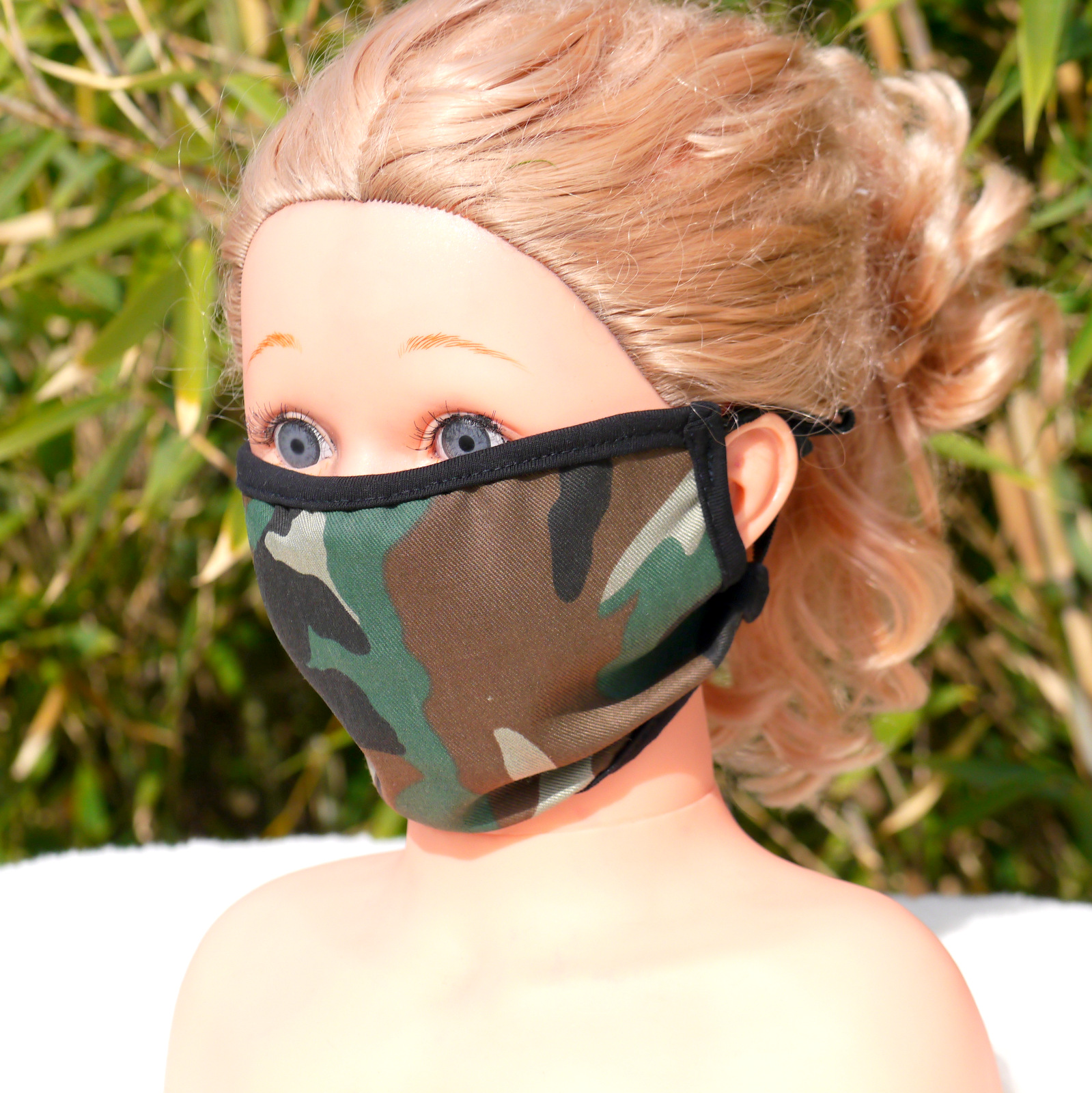 Wiederverwendbare Mund und Nasen Maske aus Baumwolle - Camouflage