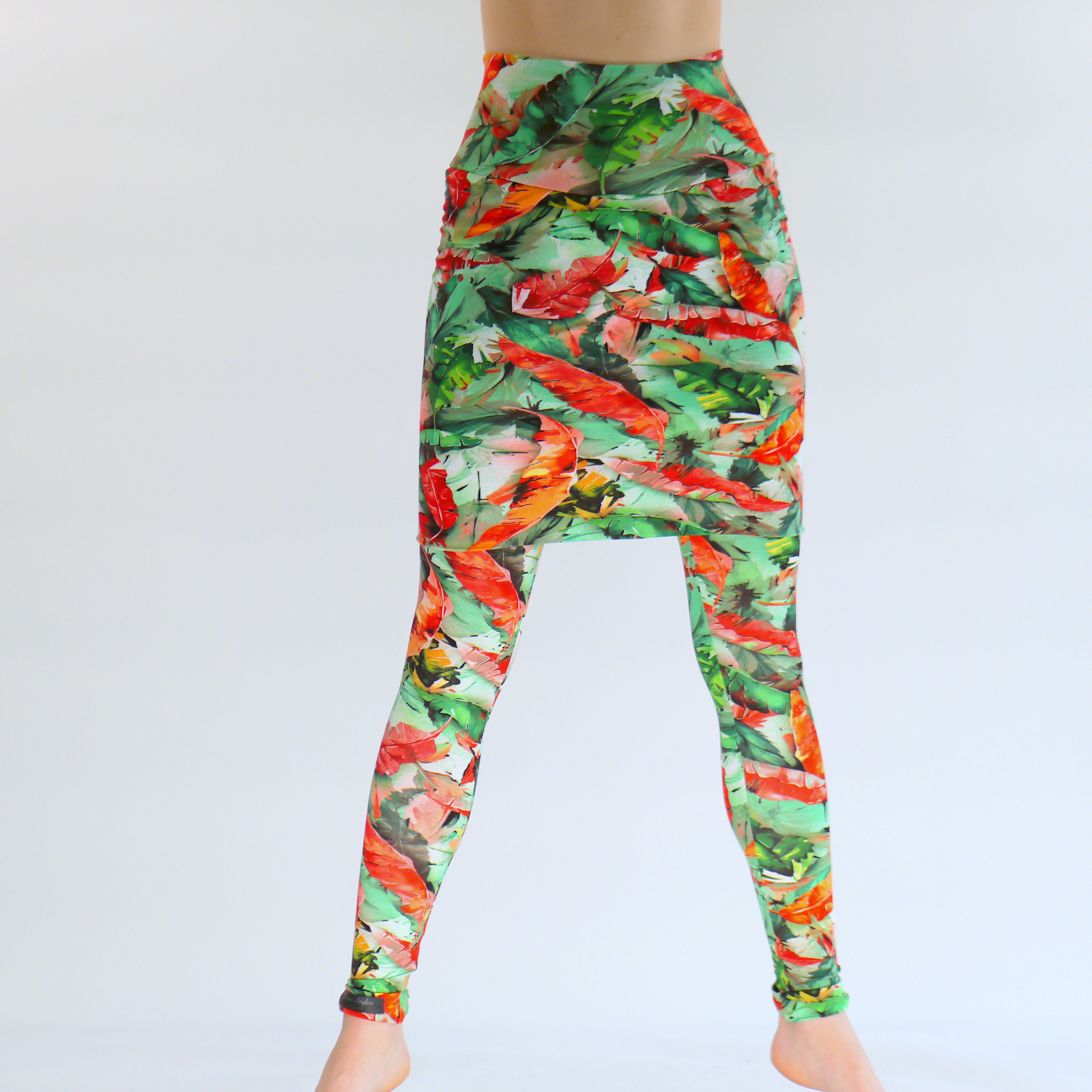 Leichte Sommer Leggings mit Rock aus Viskose