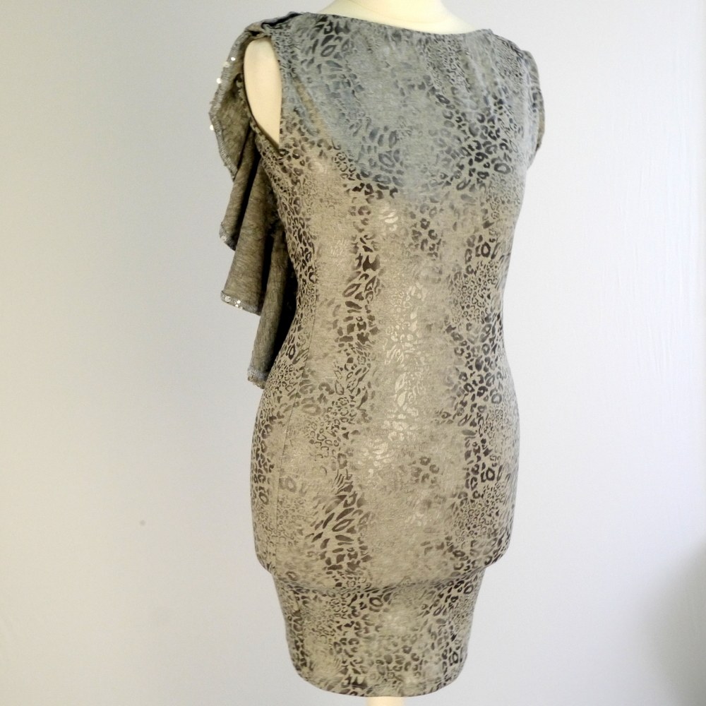 Kleid Grey Leo long
