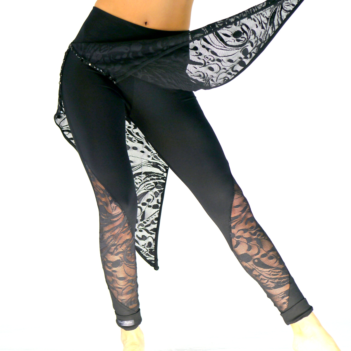 Leggings mit Rock Spitze