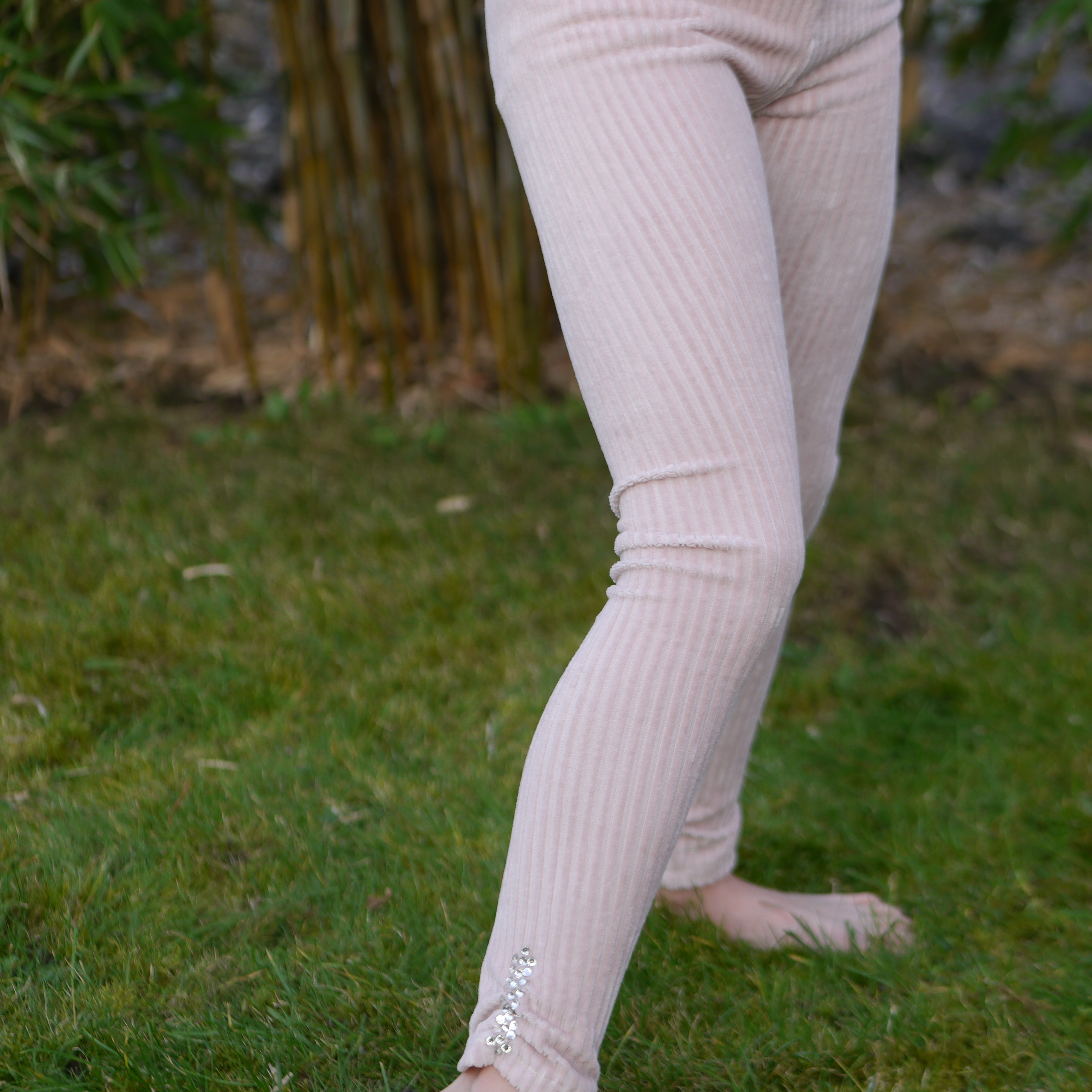 Mädchen Leggings aus Elastischem Cord