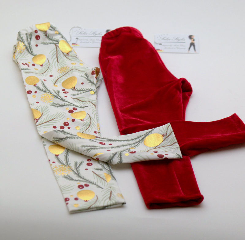 Kinder Leggings 2er-Pack WeihnachtsEdition