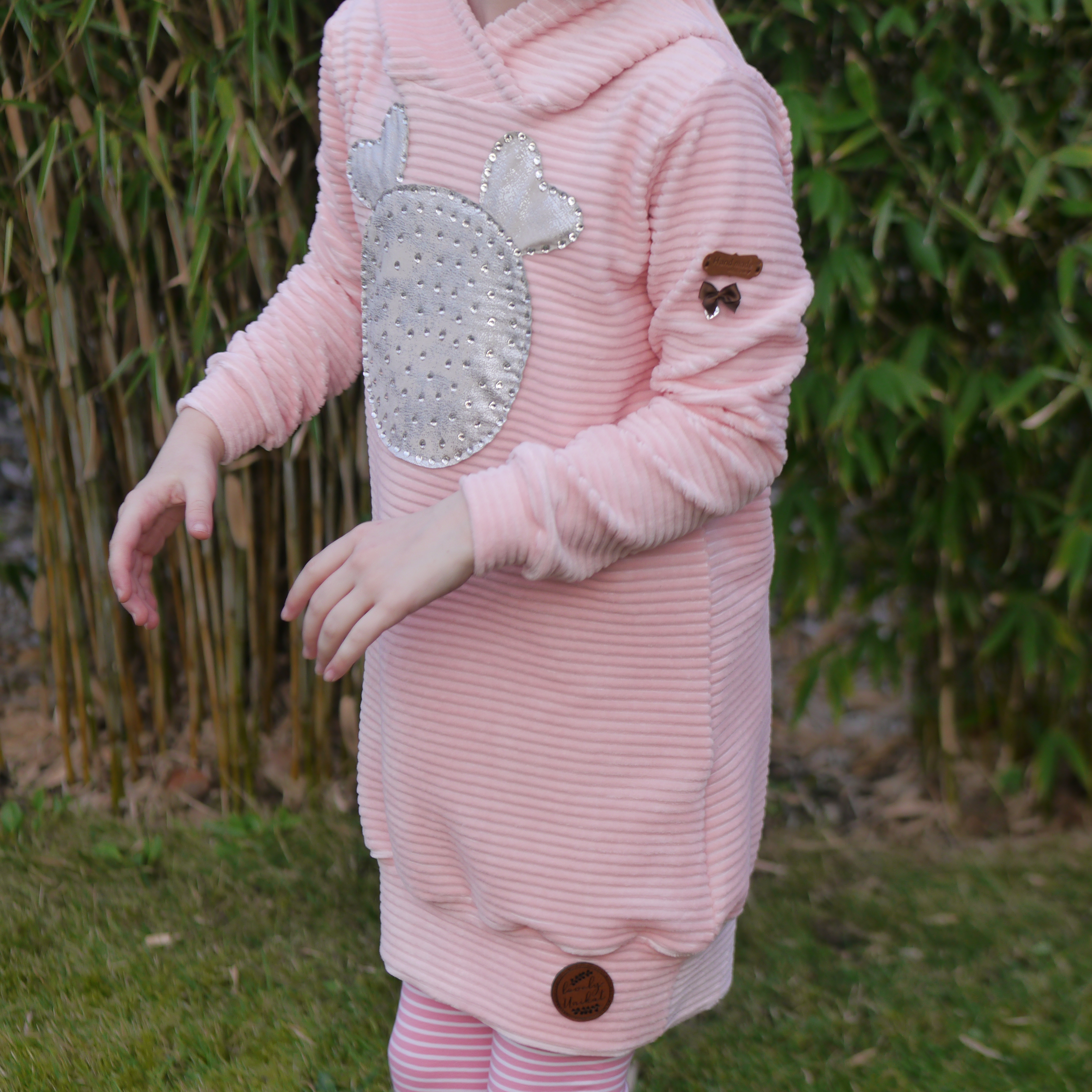 Ballonkleid, Kapuzenkleid, Hoodie-Kleid für Mädchen