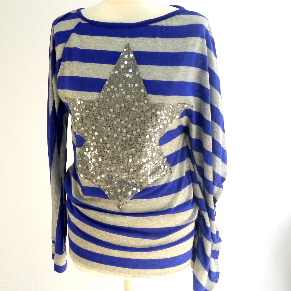 Oberteil blue grey big star