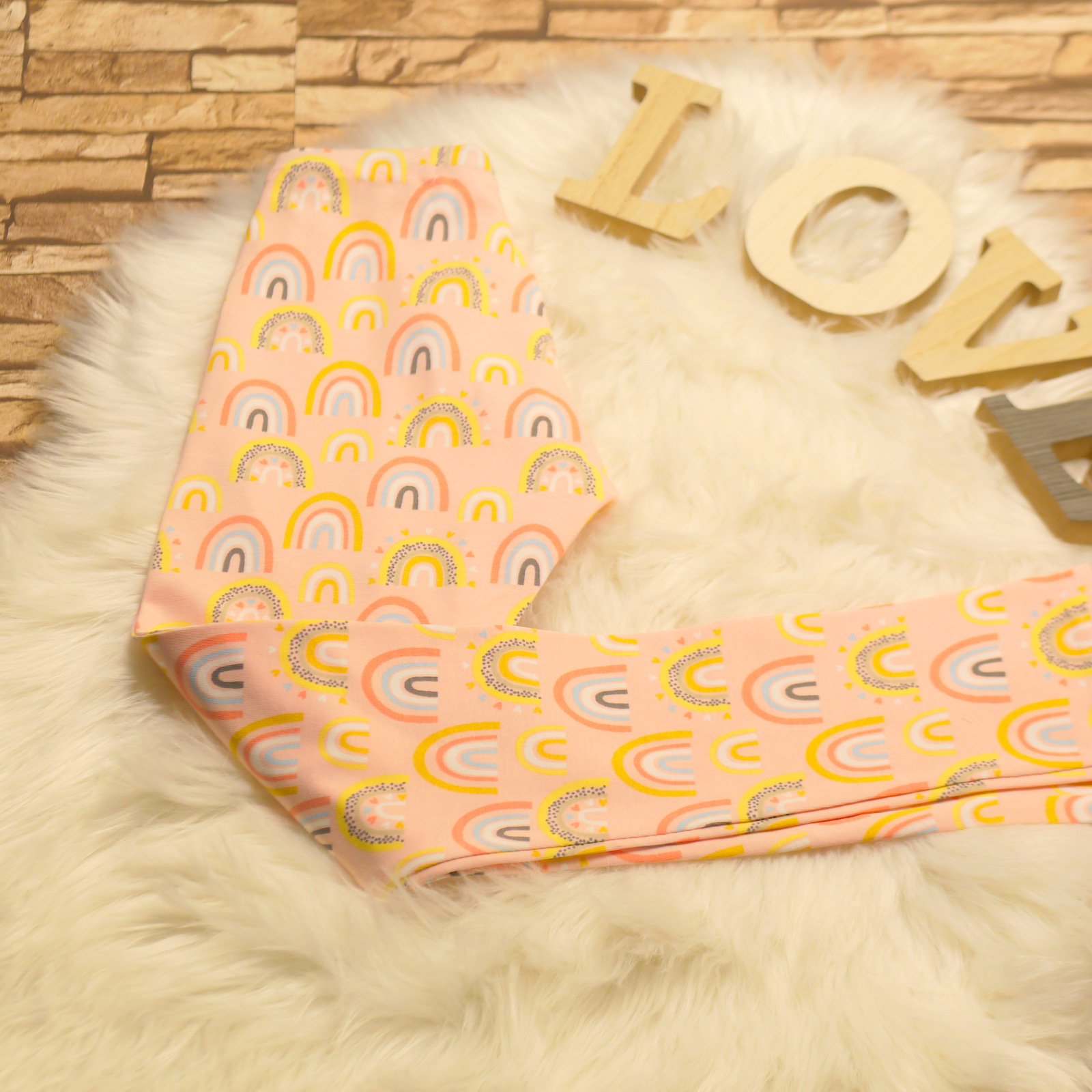 Leggings mit Regenbogen aus Baumwolle für Kinder/ Mädchen