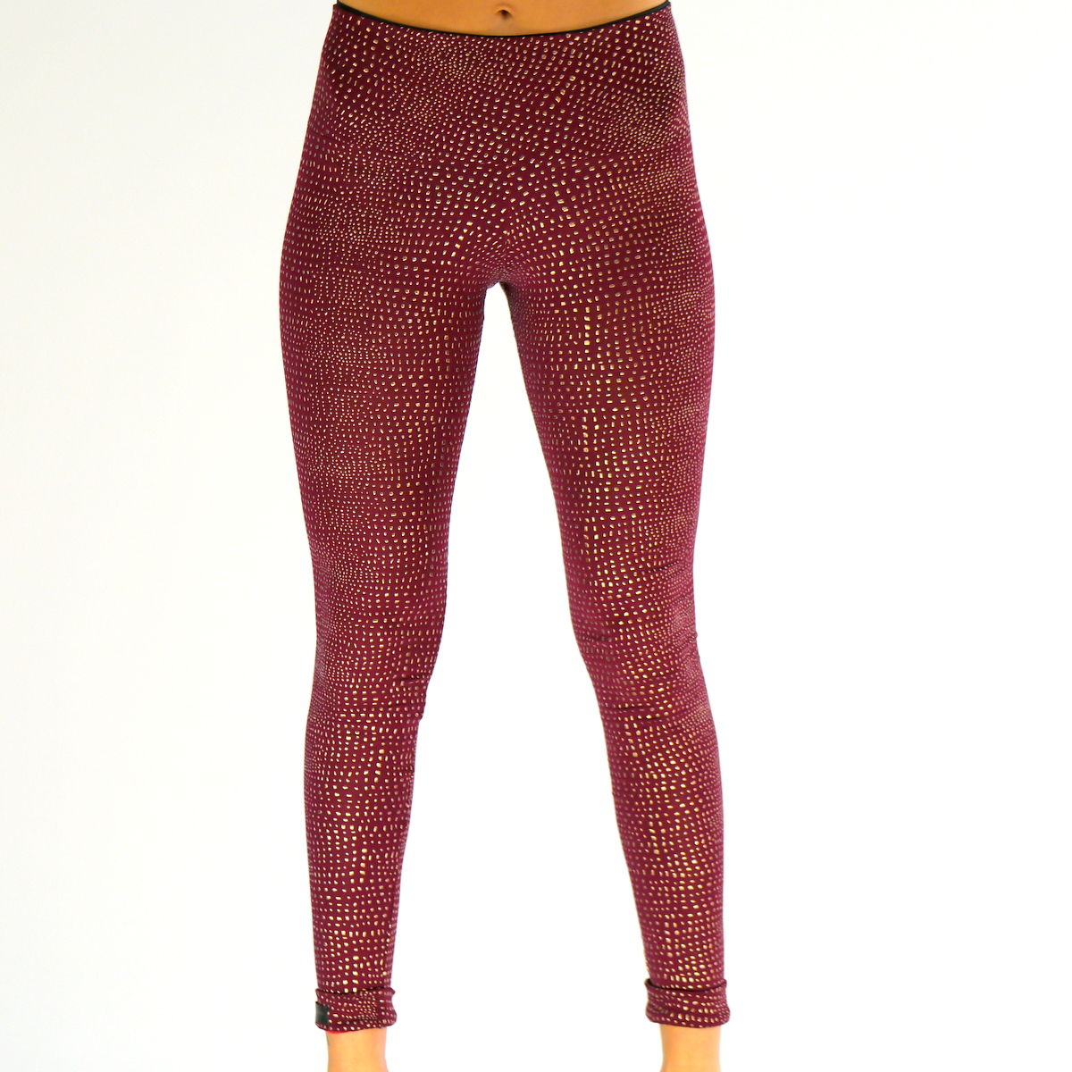 Leggings Rot-Gold