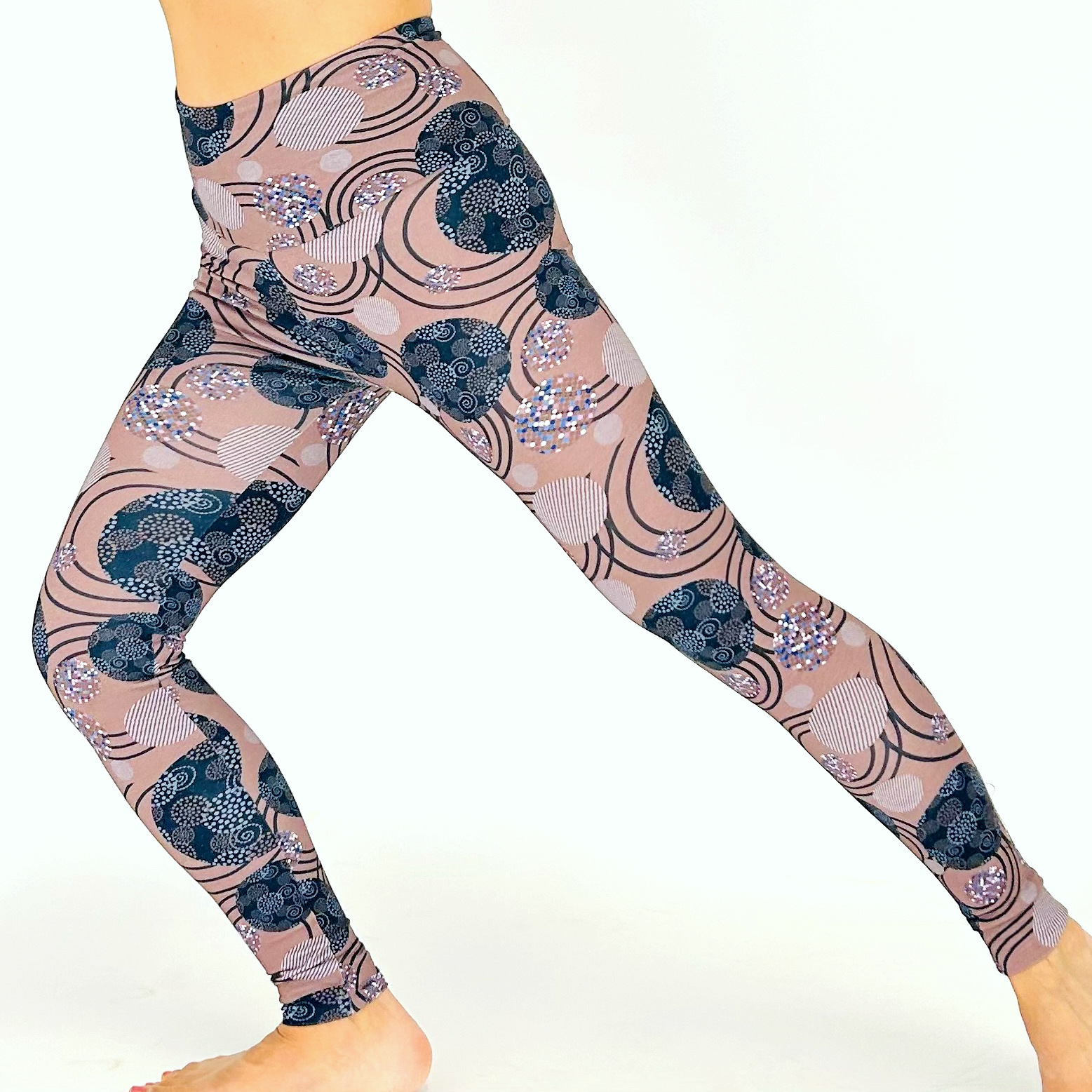 Leggings aus Baumwolljersey in braun