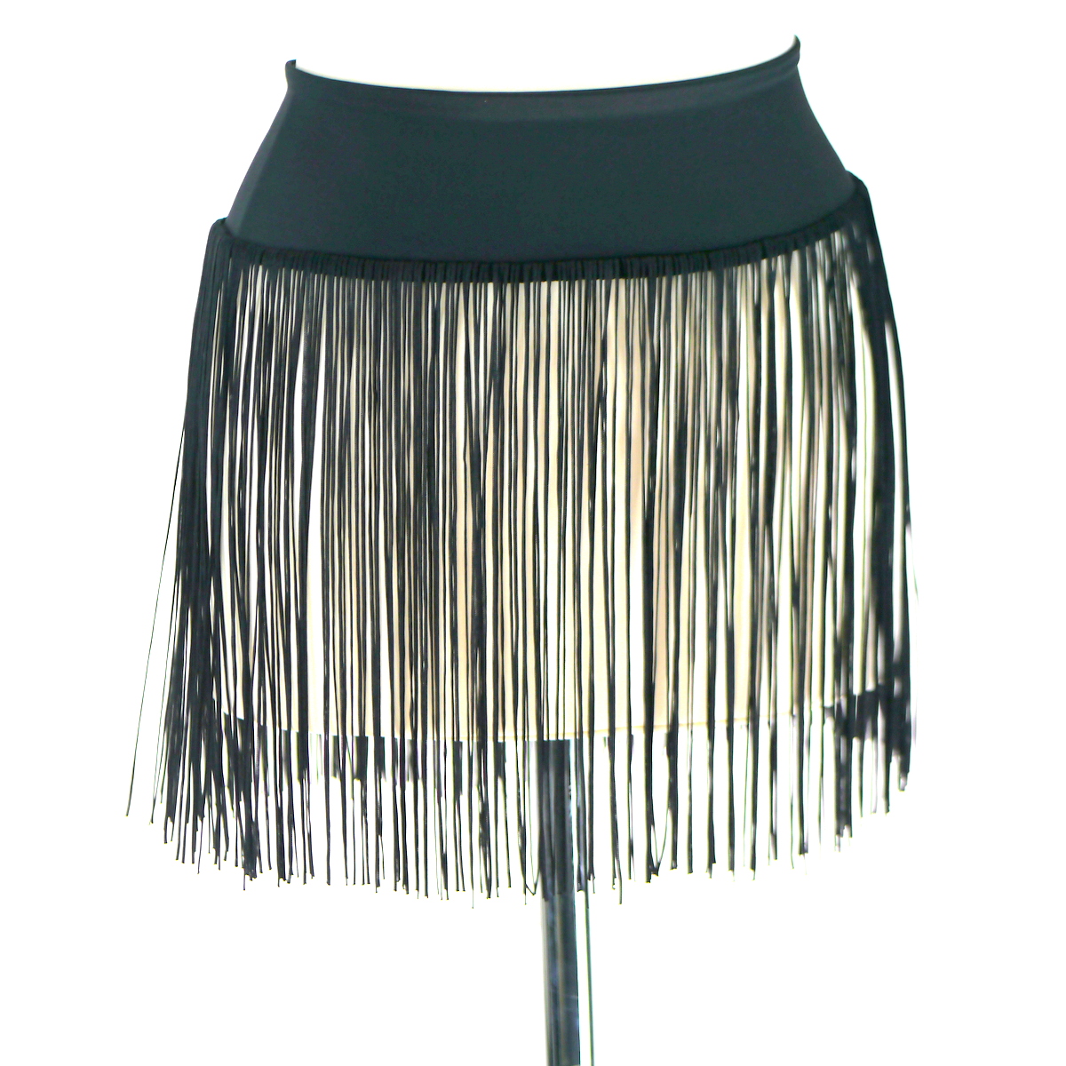 Fransenrock in schwarz