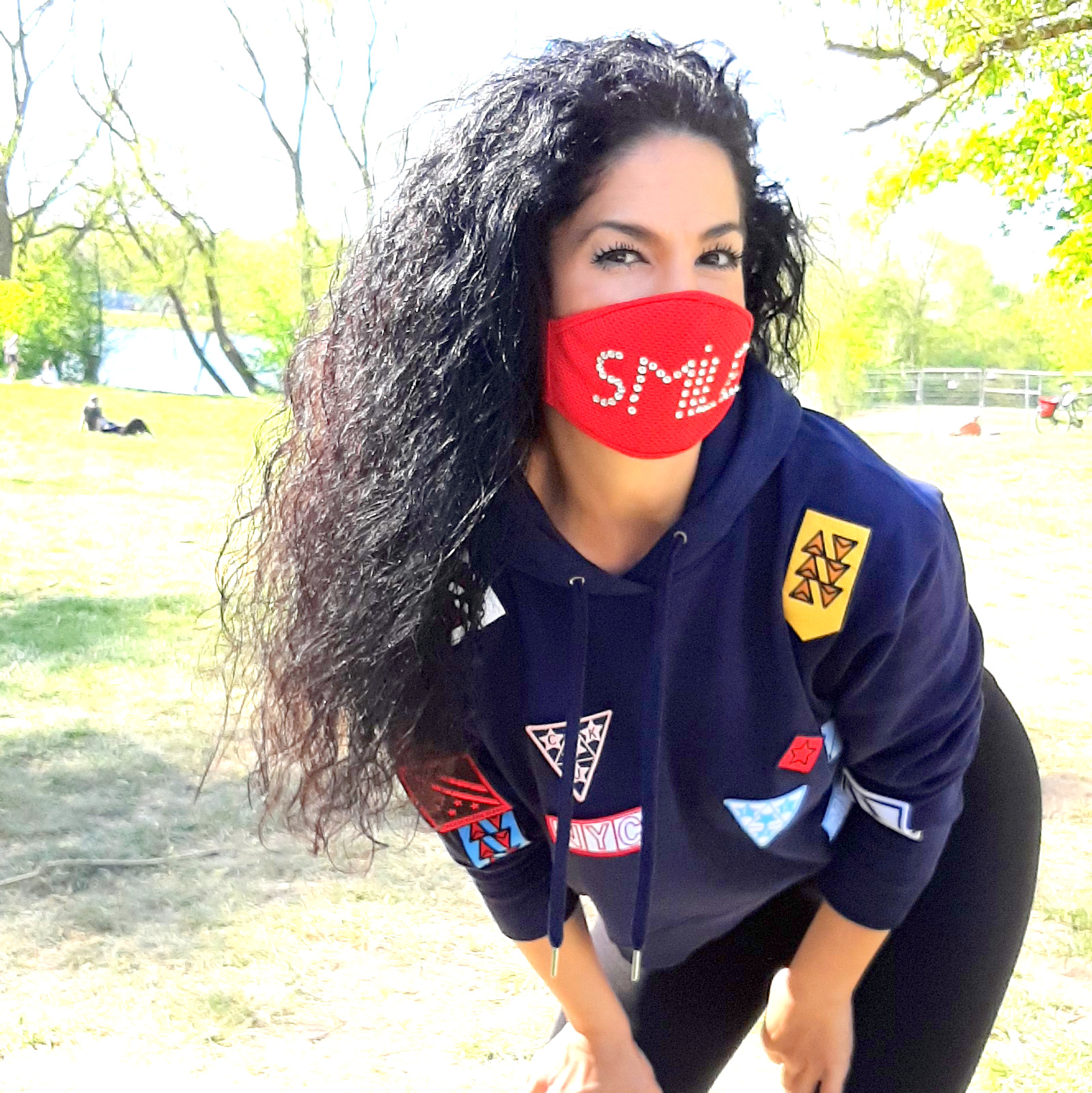 Wiederverwendbare Mund und Nasen Maske SMILE